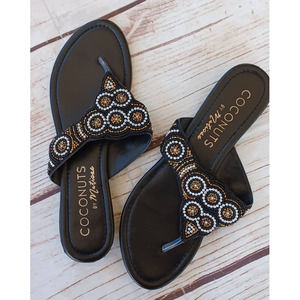 Coconuts by Matisse Beaded Thong Sandals 8